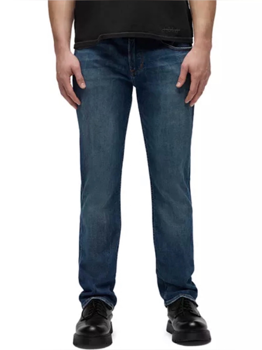 Hudson Jeans Men’s Byron Relaxed Fit Straight Leg Jeans 33W 33L